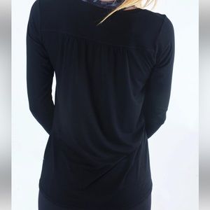 Zyia Black Heavenly Long T